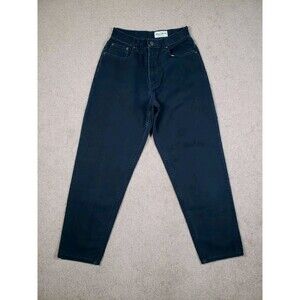 Vintage Eddie Bauer Women's High Rise Tapered Mom Jeans Black Size 6 Petite